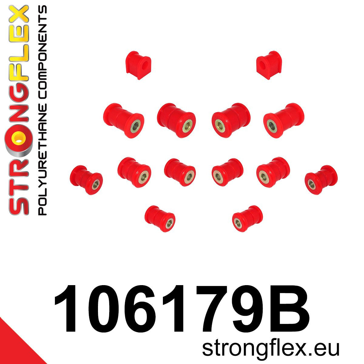 Strongflex 106179B 80ShA rear suspension bush kit for Mazda MX-5 NC