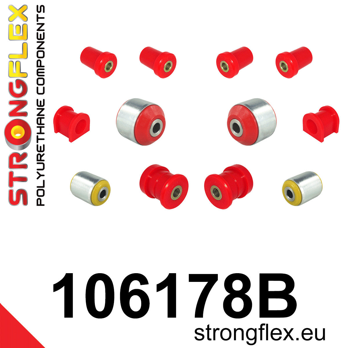 Strongflex 106178B 80ShA front suspension bush kit for Mazda MX-5 NC