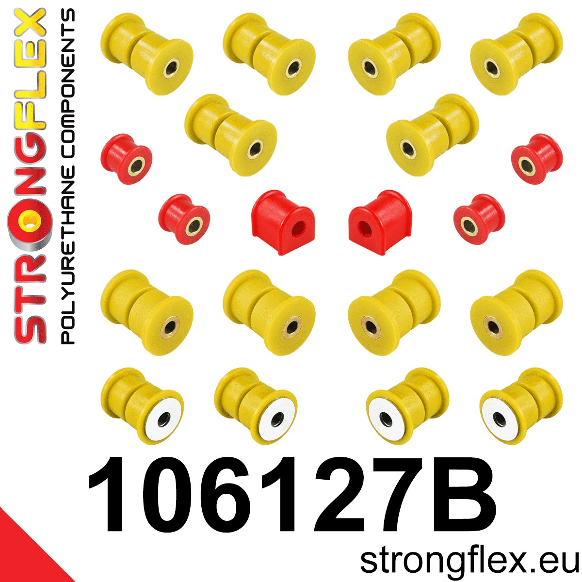 Strongflex 106127B 80ShA rear suspension bush kit for Mazda MX-5 NA